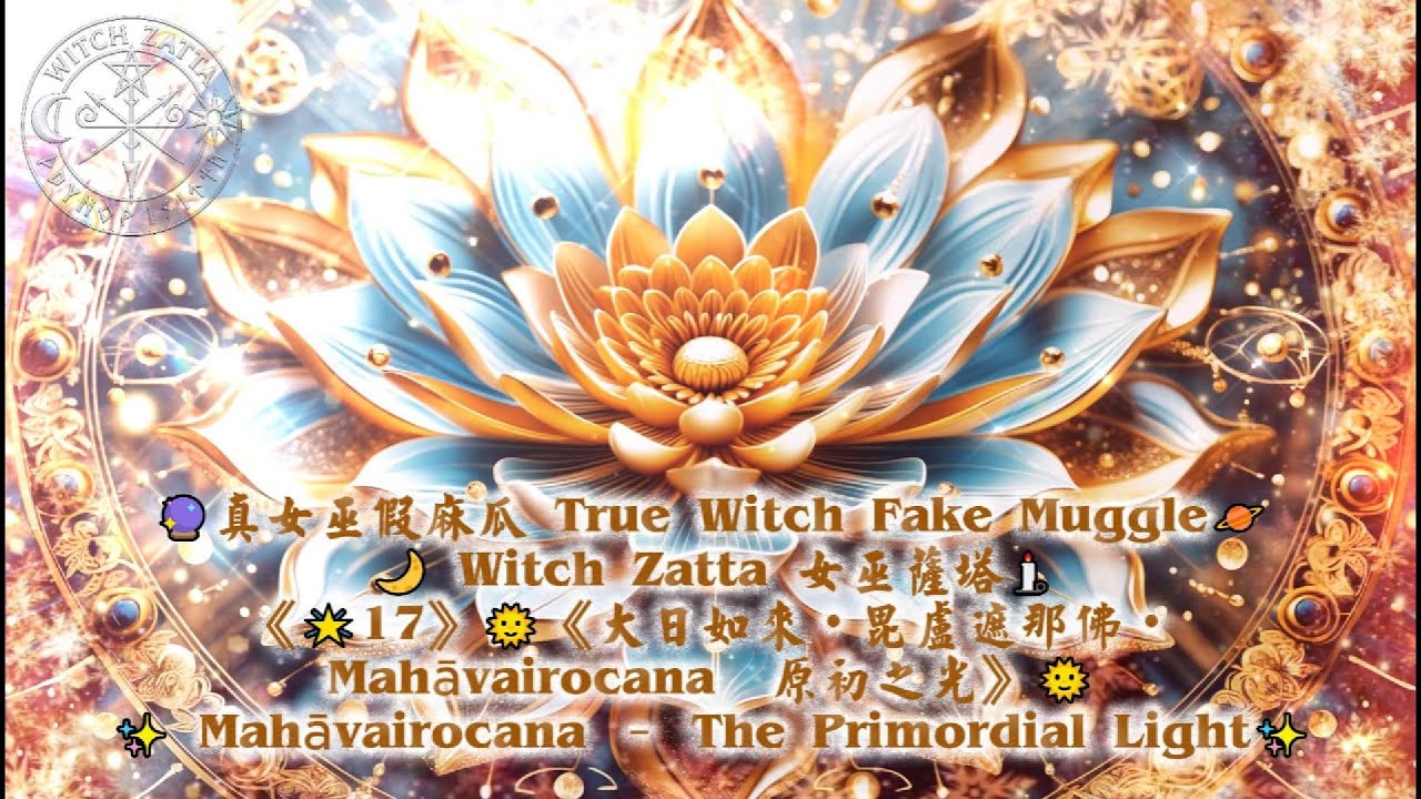 《🌟17》🌞《大日如來・毘盧遮那佛・Mahāvairocana｜原初之光》🌞✨ Mahāvairocana – The Primordial Light✨