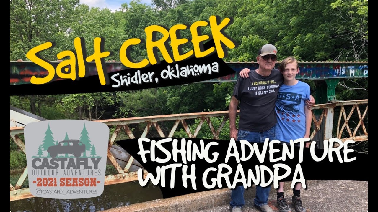 Fishing Adventure with Grandpa on Salt Creek in Shidler Oklahoma