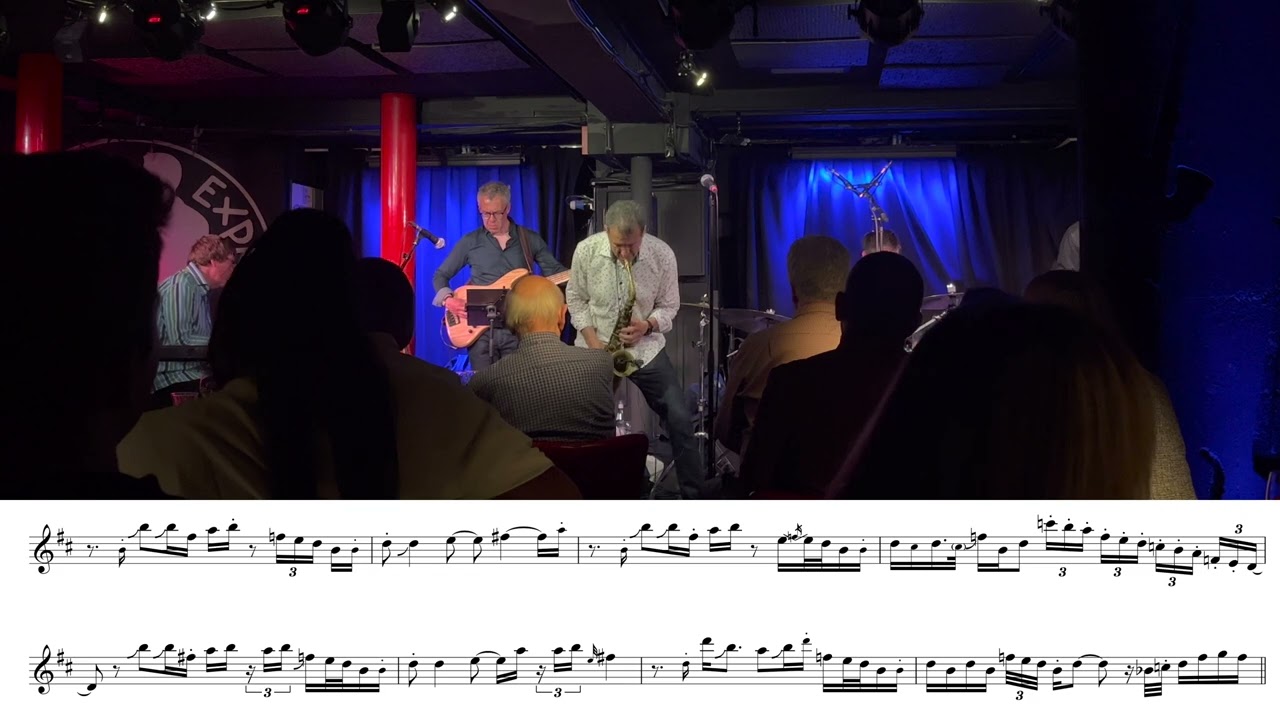 Eric Marienthal Live - Grandbaby Cakes Alto Sax Transcription - Pizza Express 5/22