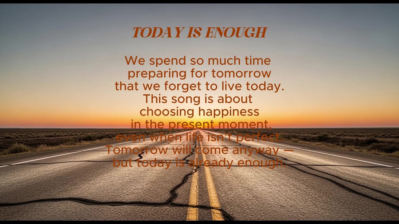 TODAY IS ENOUGH