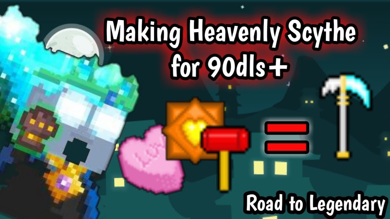 Making Heavenly Scythe for Legendary quest?!?!-Growtopia
