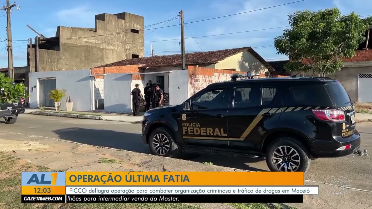 Opera&ccedil;&atilde;o &Uacute;ltima Fatia prende suspeitos em Macei&oacute; - 18/03/26