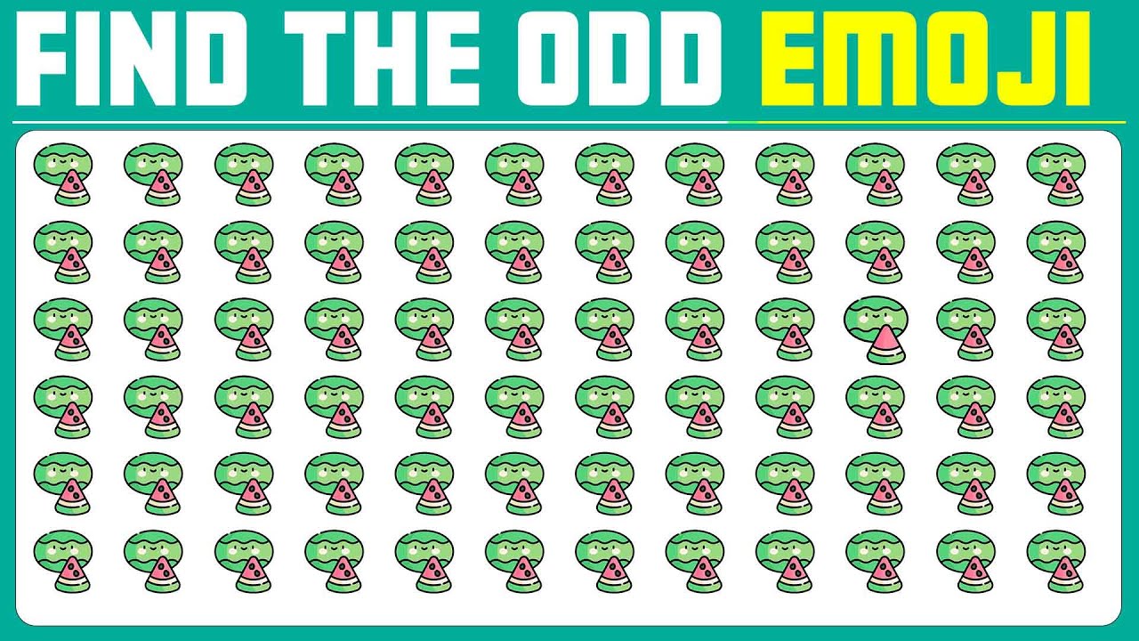 Challenge Your Observation Skills! Can You Find the ODD Emoji Out? | Emoji Quiz!  EP:388