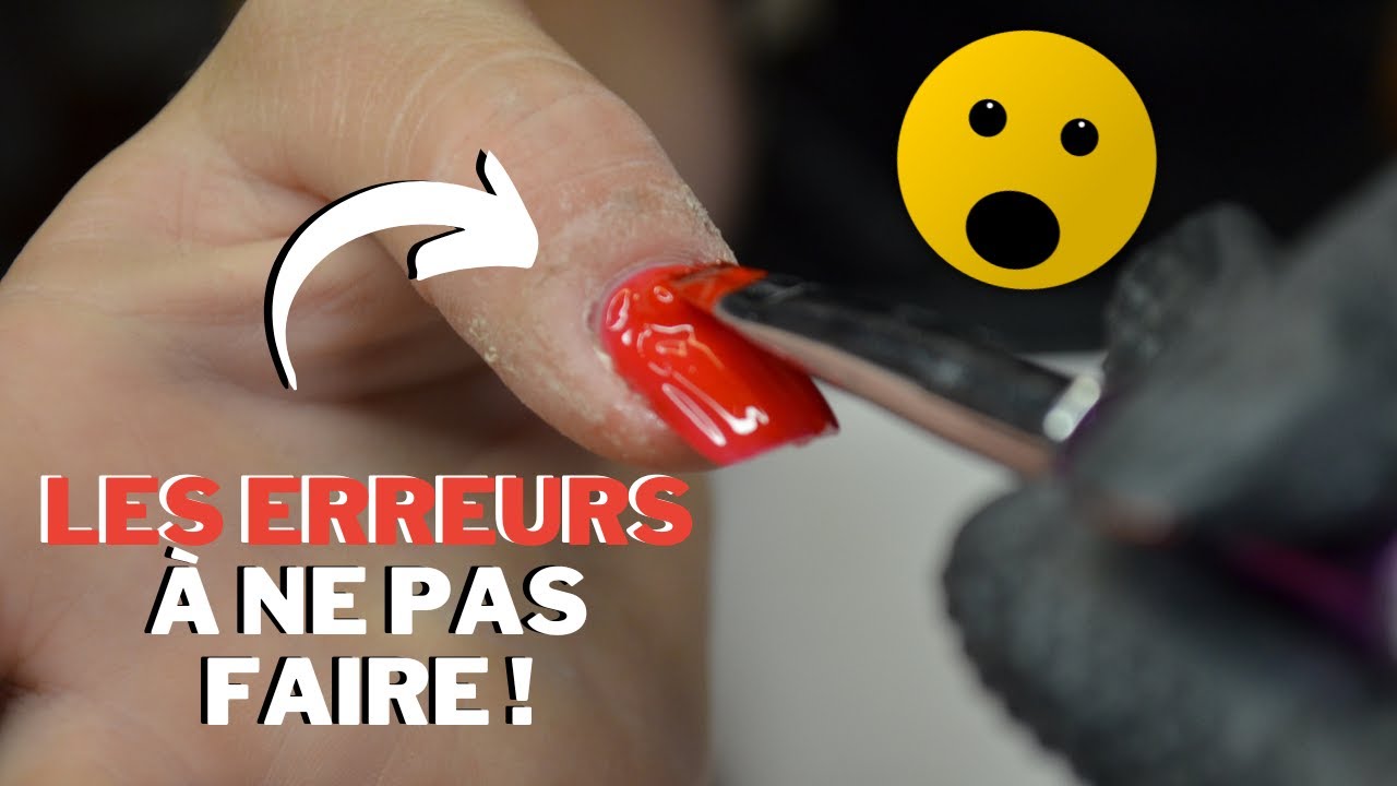 Remplissage Gel et decollement + Mauvaise main (tuto debutant)