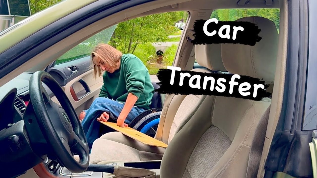 How to Transfer from Wheelchair to Car Using a Sliding Board | Quadriplegic Transfer