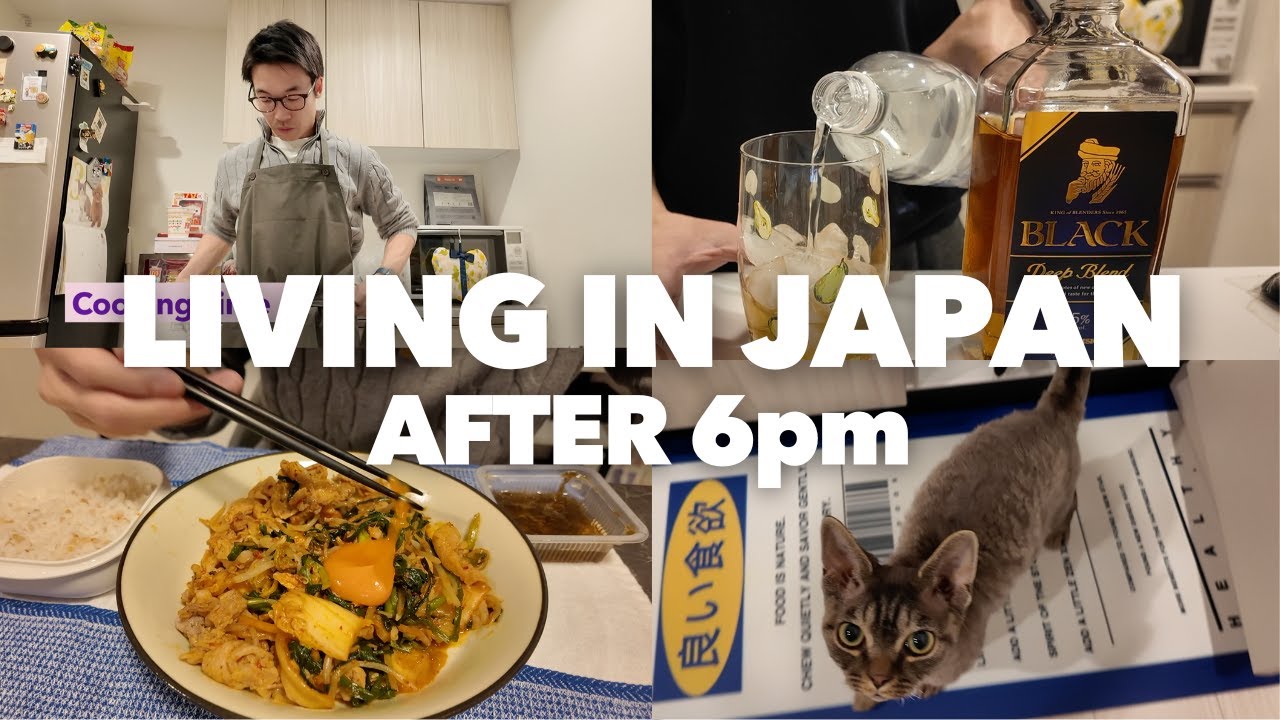 【VLOG】Life in Japan After 6pm (mostly cooking)