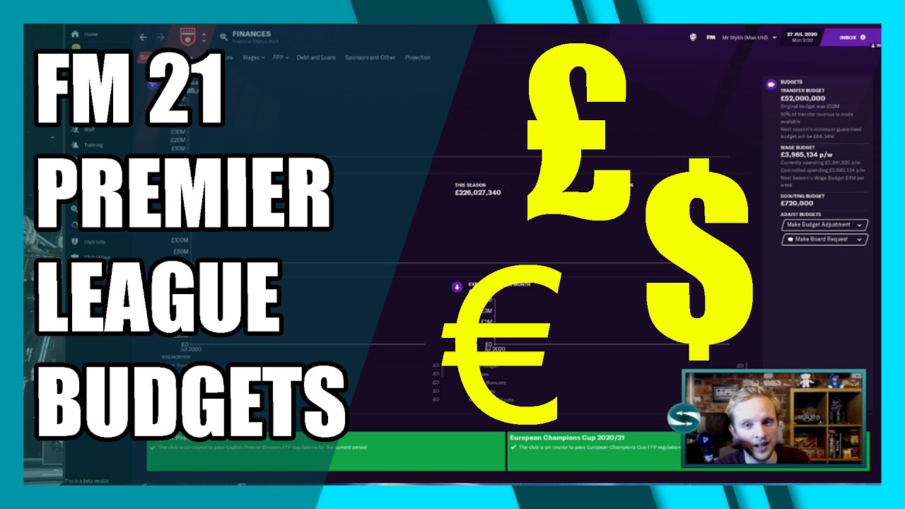 FM21 Premier Leagues Biggest Transfer Budgets! All Teams Listed!