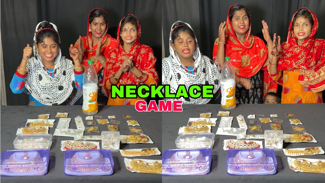 Necklace Collection For Women Funny Challenge Video #funnychalleng #colourchallenge #tiktokvideo
