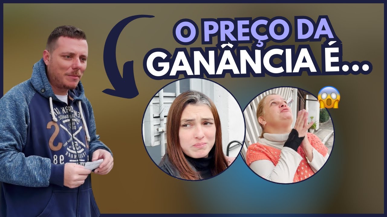 O preço da ganância é perder tudo.