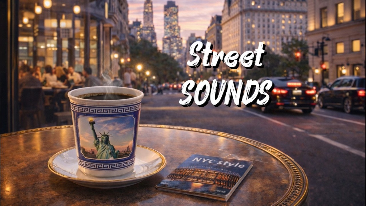Street Sounds 🎷— Manhattan Coffee Jazz | 1 Hour Smooth Jazz for Relax, Work & Focus