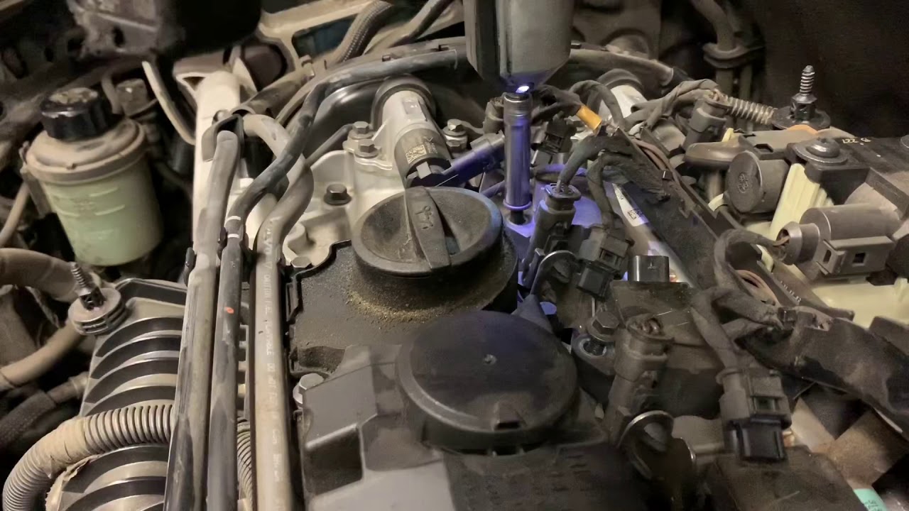 Замена свечей зажигания на двигателе Volvo XC60 T5 T6 2.0 с 4 цилиндрами