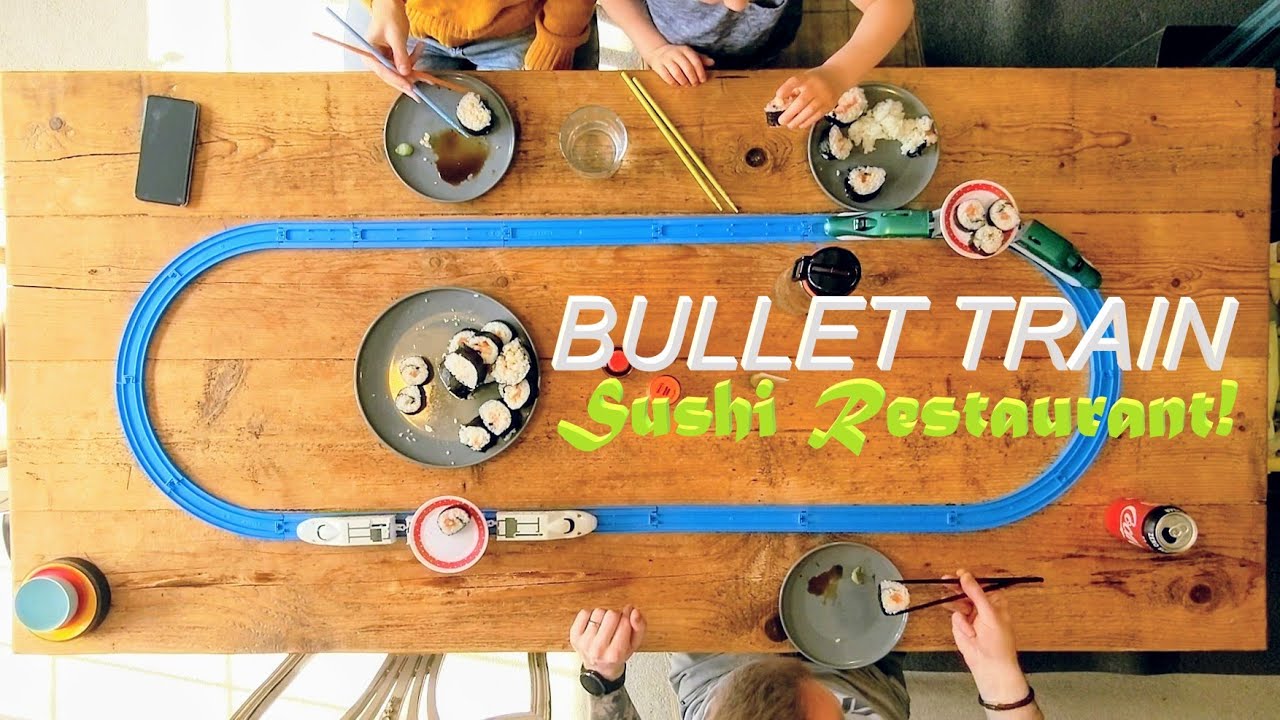 Plarail Tomy Sushi Restaurant Bullet Train Track!! 🍣🚄👌😎