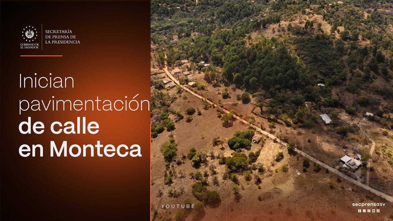 Gobierno del Presidente Nayib Bukele inicia pavimentación de calle que conecta Polorós con Monteca