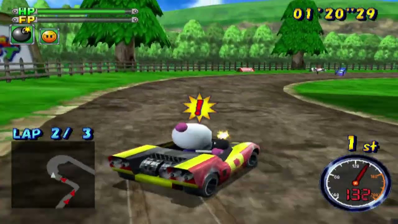 Bomberman Kart PS2 - Gameplay HD (PCSX2)