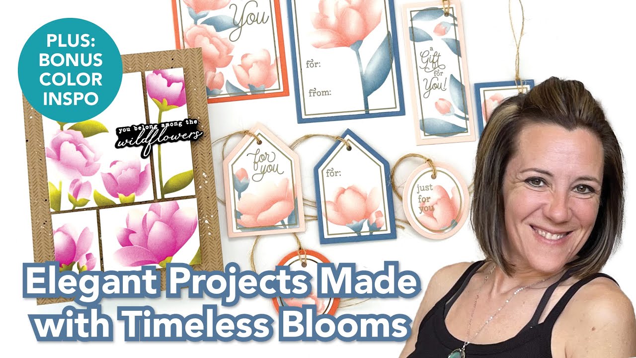 Creating Tags with Timeless Blooms & Stay for Bonus Color Inspiration | @MindyEggenDesign