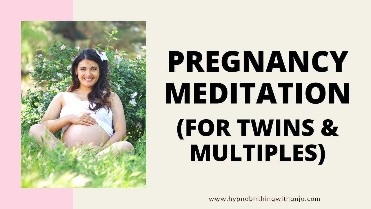 PREGNANCY AFFIRMATIONS MEDITATION FOR TWINS AND MULTIPLES - with calming gentle rain sounds & music