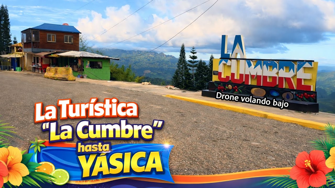 La Turística tramo La Cumbre hasta Yásica - Drone volando bajo