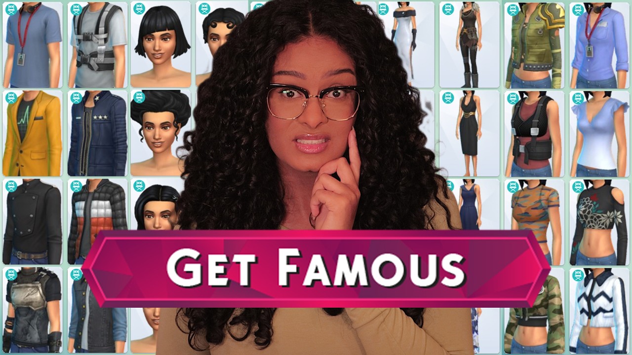 this CAS is giving me everything and NOTHING at the same time | The Sims 4: Get Famous CAS Overview