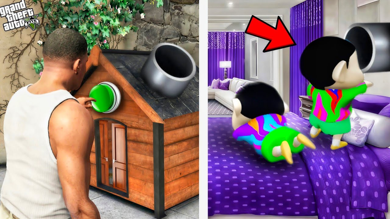 Franklin Found Shinchan Most Secret Base Under Cho House || Gta 5