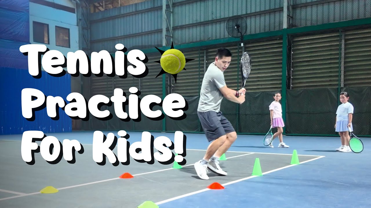 Tennis Practice For Kids! Easy & Super Fun 🎾