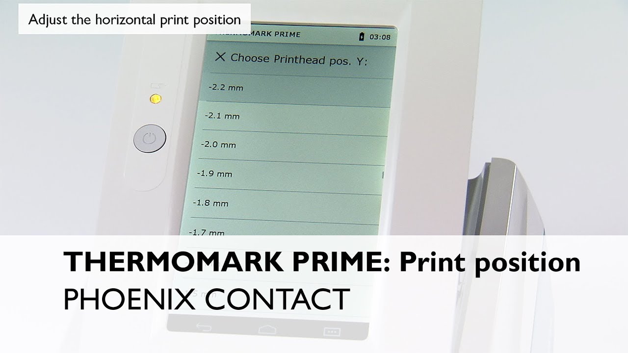 THERMOMARK PRIME – Print position