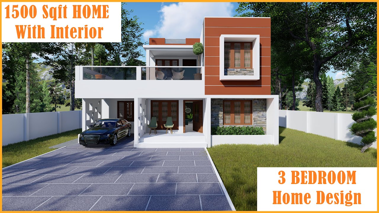 1500 Sqft Budget Home Design With Interior | Home Tour