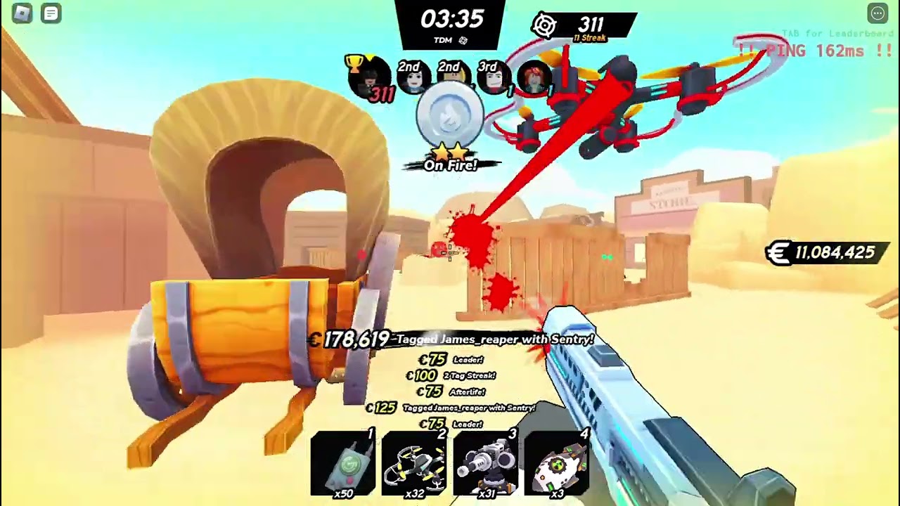 Crazy 5 nukes 469 kills on wildwest Big paintball 2