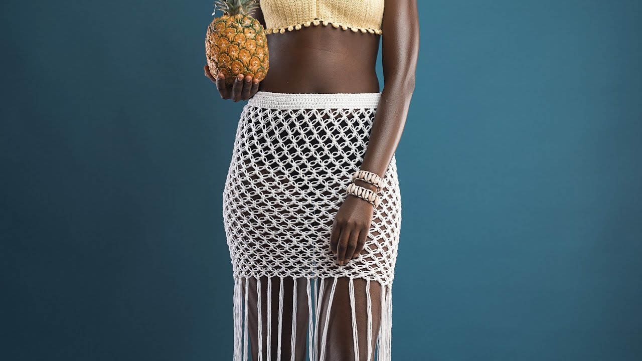 CROCHET SKIRT | crochet festival /beach skirt tutorial | macrame skirt