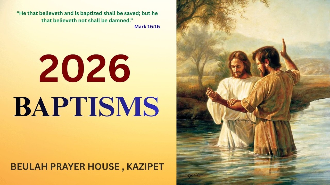 2026  -  BAPTISMS VIDEO \\ BRO.JOHN VICTOR // ( BEULAH PRAYER HOUSE , KAZIPET. )