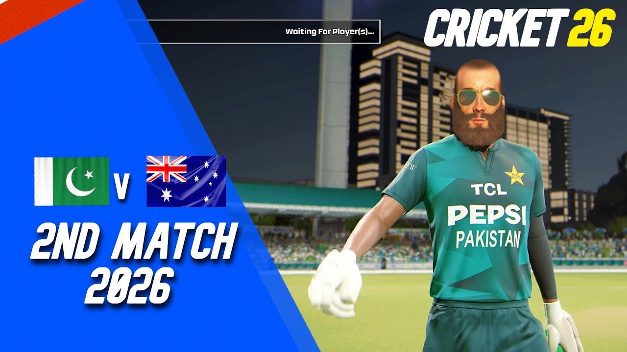 PAKISTAN VS AUSTRALIA 2ND T20I MATCH | CRICKET 26 GAMEPLAY
