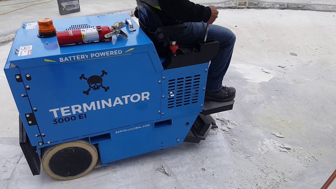 Marcite and coating removals on a pool.