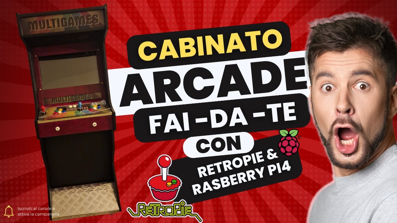 CREAZIONE DI UN CABINATO ARCADE ANNI 90! Raspberry Pi 4 e Retropie