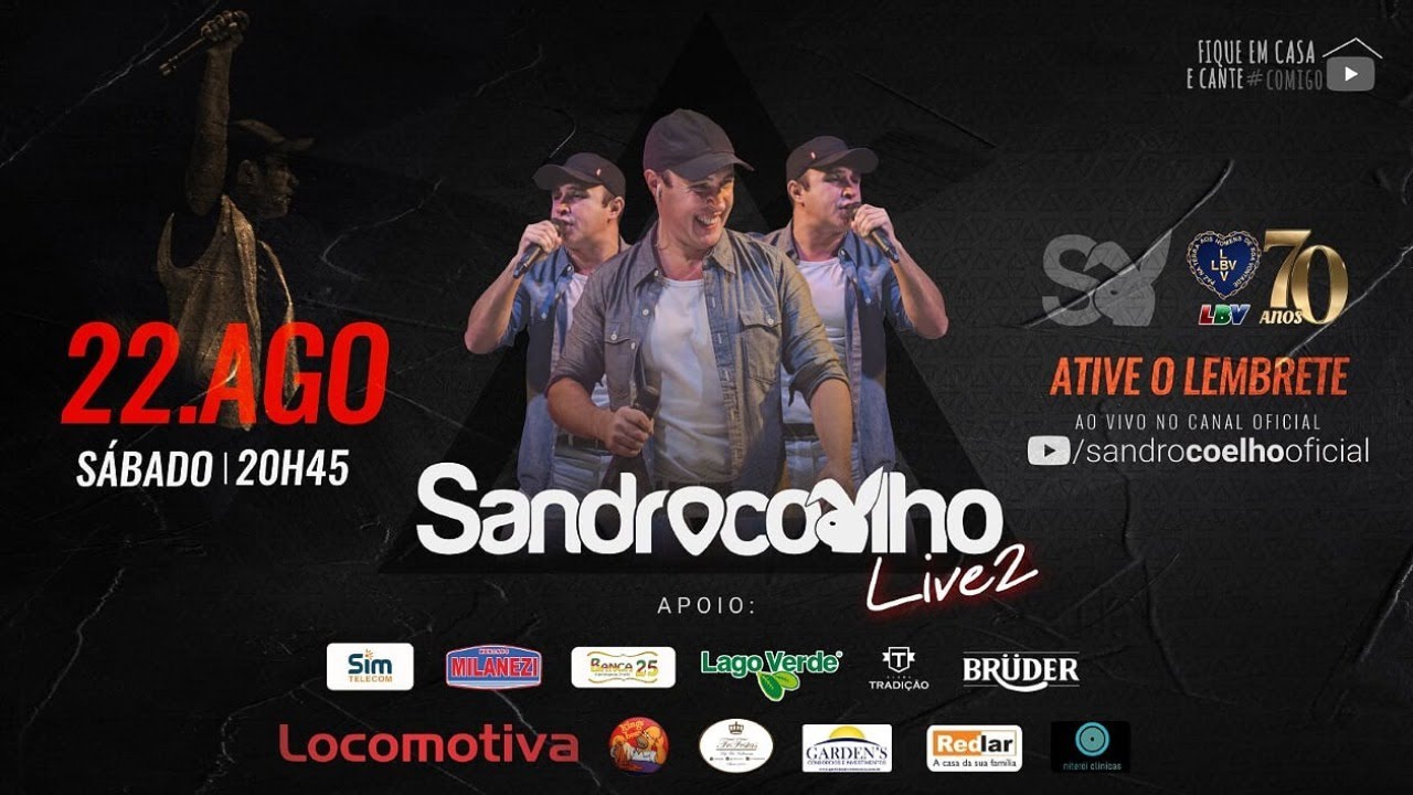 Sandro Coelho LIVE2 #FiqueEmCasa e Cante #Comigo