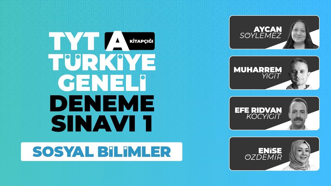 3D Türkiye Geneli Deneme Sınavı - TYT - A Kitapçığı Sosyal Bilimler Soru Çözümleri