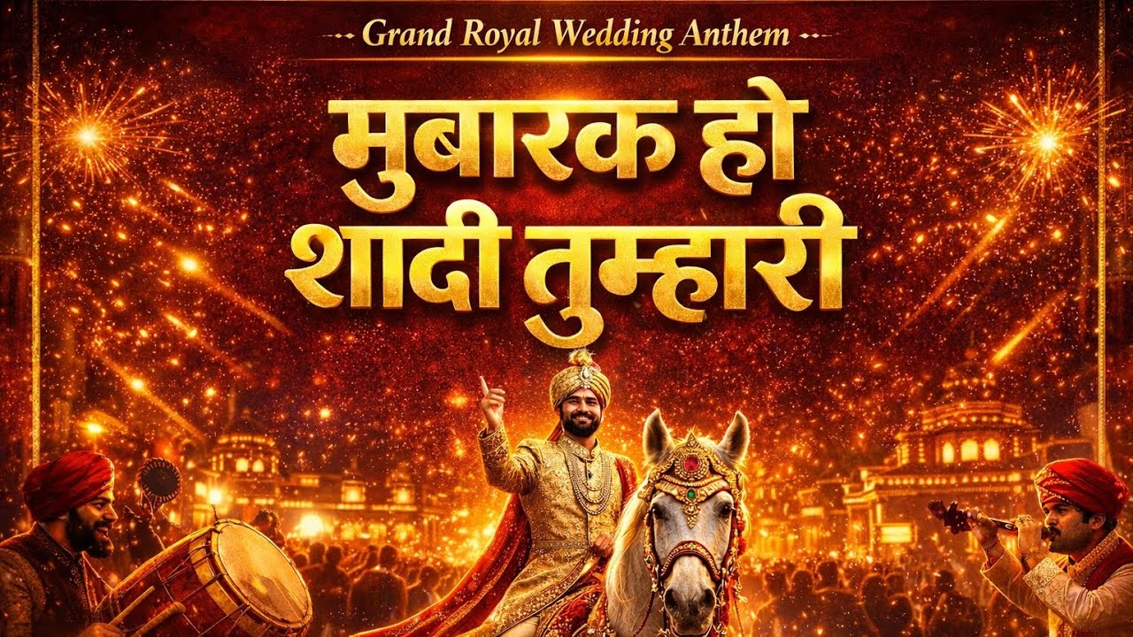 मुबारक हो तुमको शादी तुम्हारी | Grand Royal Baraat Entry Song 2026 🥁🔥दूल्हा राजा आया