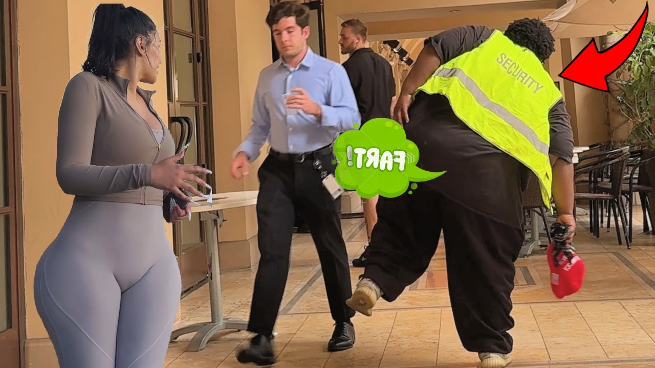 Fat Man Farts On Rich People While They Eat In Beverly Hills!!