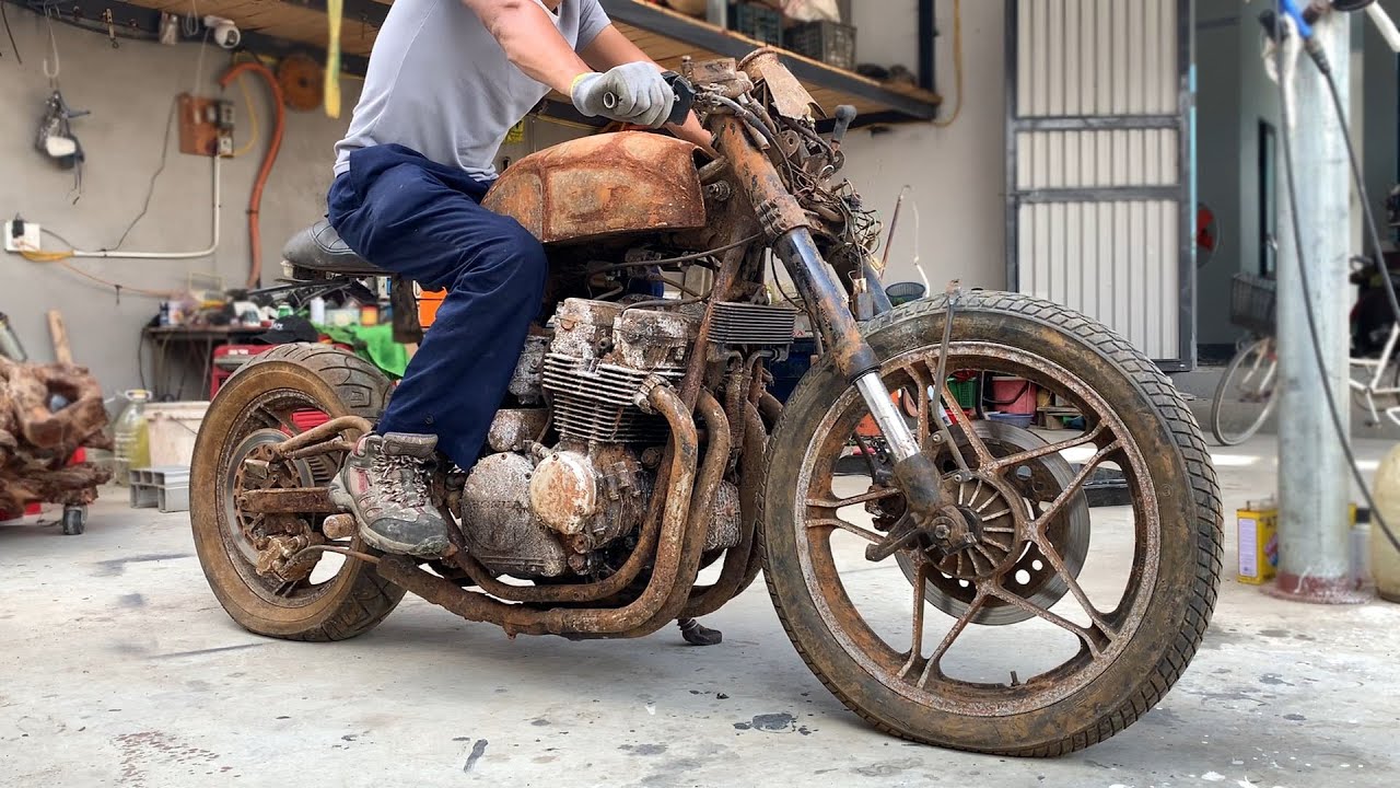 FULL Restoration Hill Climb Honda CBX400 | Restore Racing Honda NC11