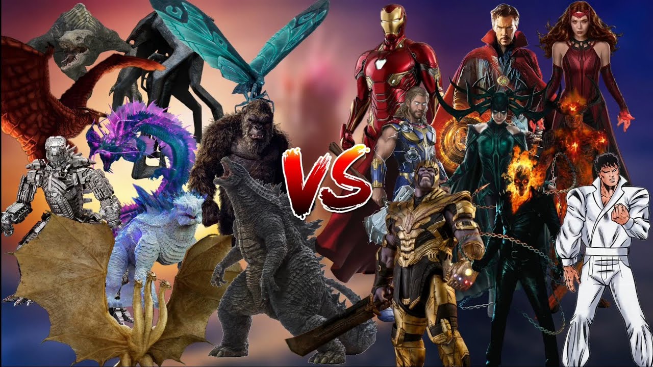 TEAM GODZILLA vs MARVEL (part 1)#ironman #spiderman #thor #godzilla #kingkong #marvel #monsterverse 