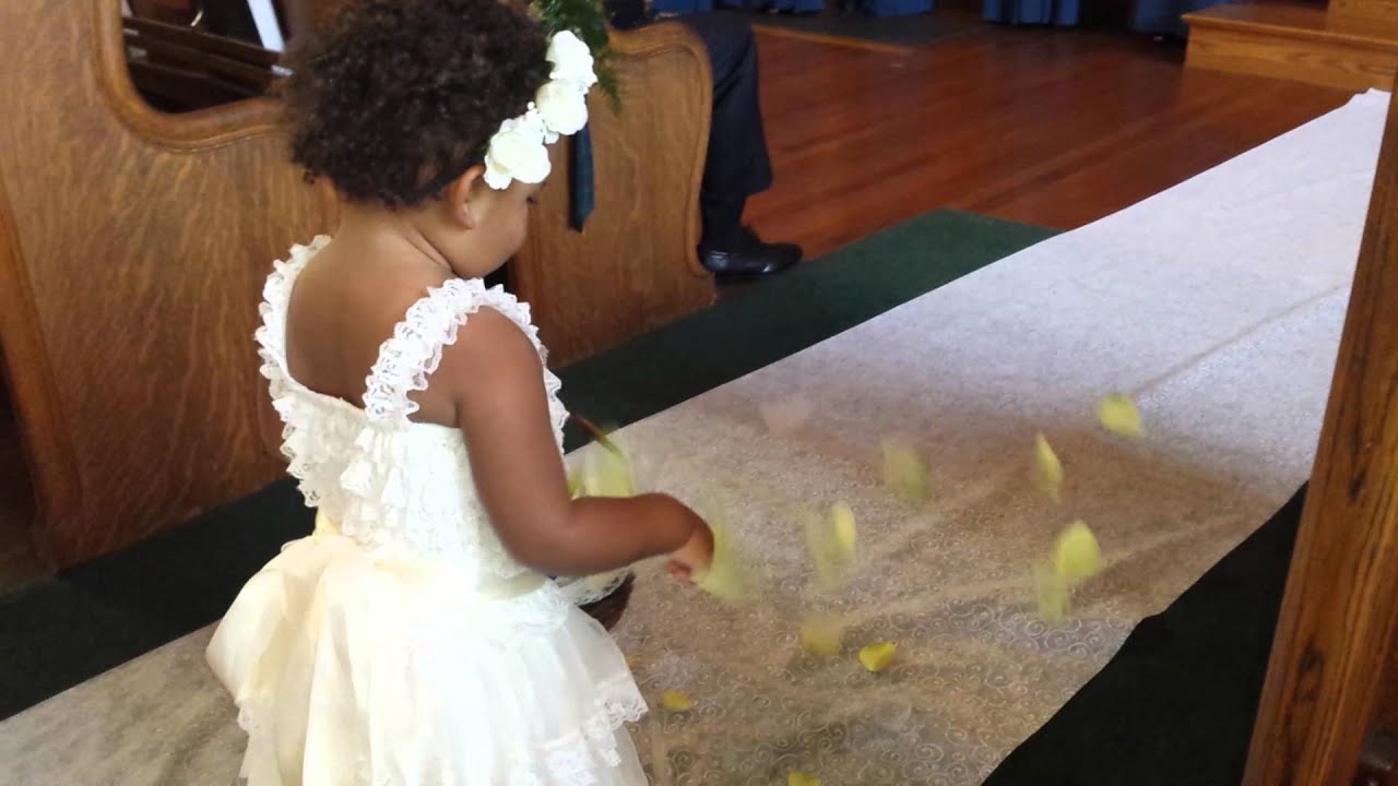 Flower Girl - This is how it is done when you are TWO!