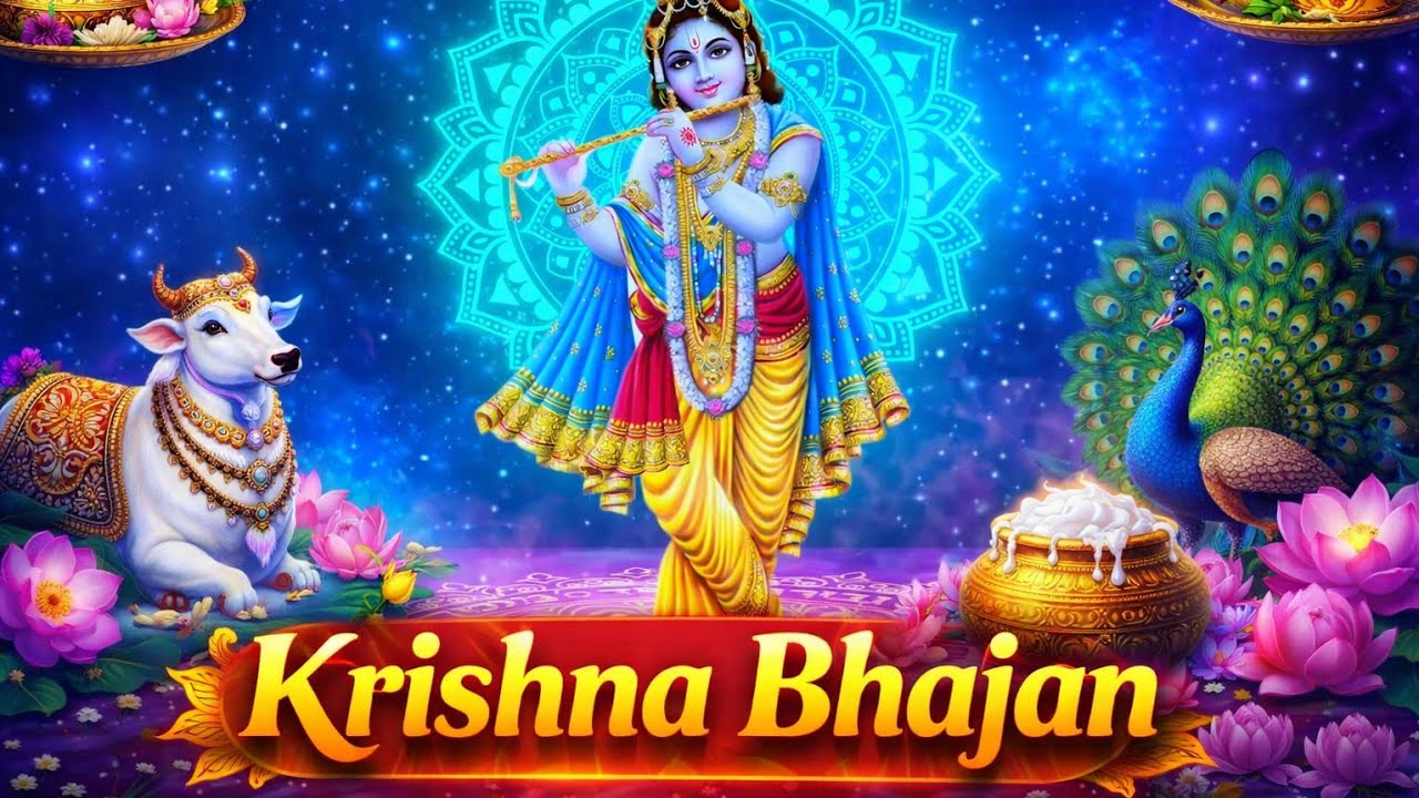कृष्णाष्टकम् (पूर्ण पाठ) । भजन | Shri Krishna Ashtakam | Vasudeva Sutam Devam । वसुदेव कृष्ण।
