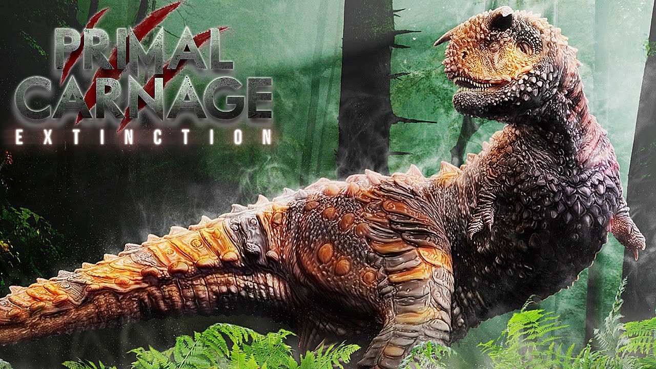 PRIMAL CARNAGE EXTINCTION = VIREI UM CARNOTAURO (MULTPLAYER PT/BR) FT SPARTAN