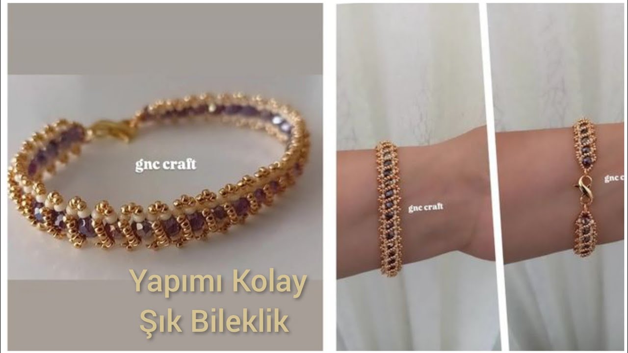 YAPIMI KOLAY ŞIK BİLEKLİK  EASY TO MAKE STYLISH BRACELET