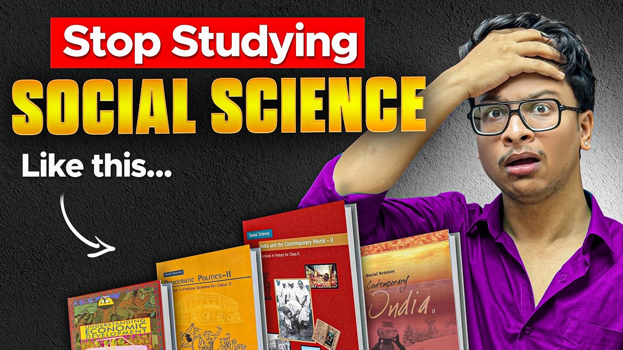 Class 10🔥 How to study social science for 95% in Board Exams?