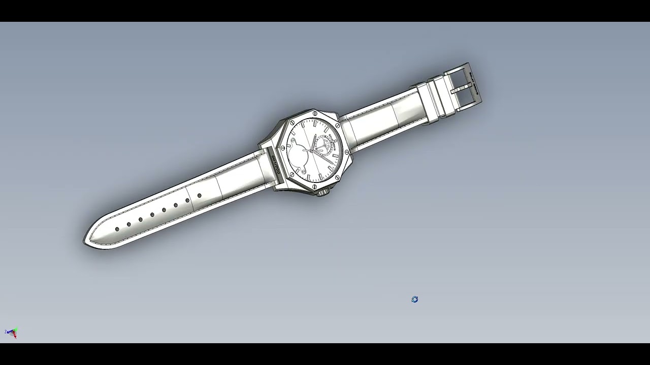 Forest Guardian Watch – Exploded View | Titanium Automatic Watch Engineering