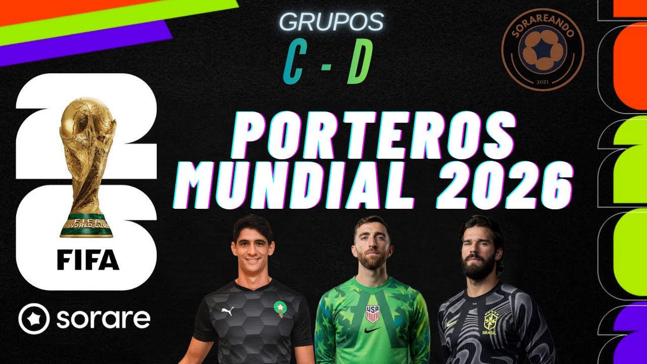 Mundial 2026🧤 Porteros TITULARES Grupos C y D | SORARE