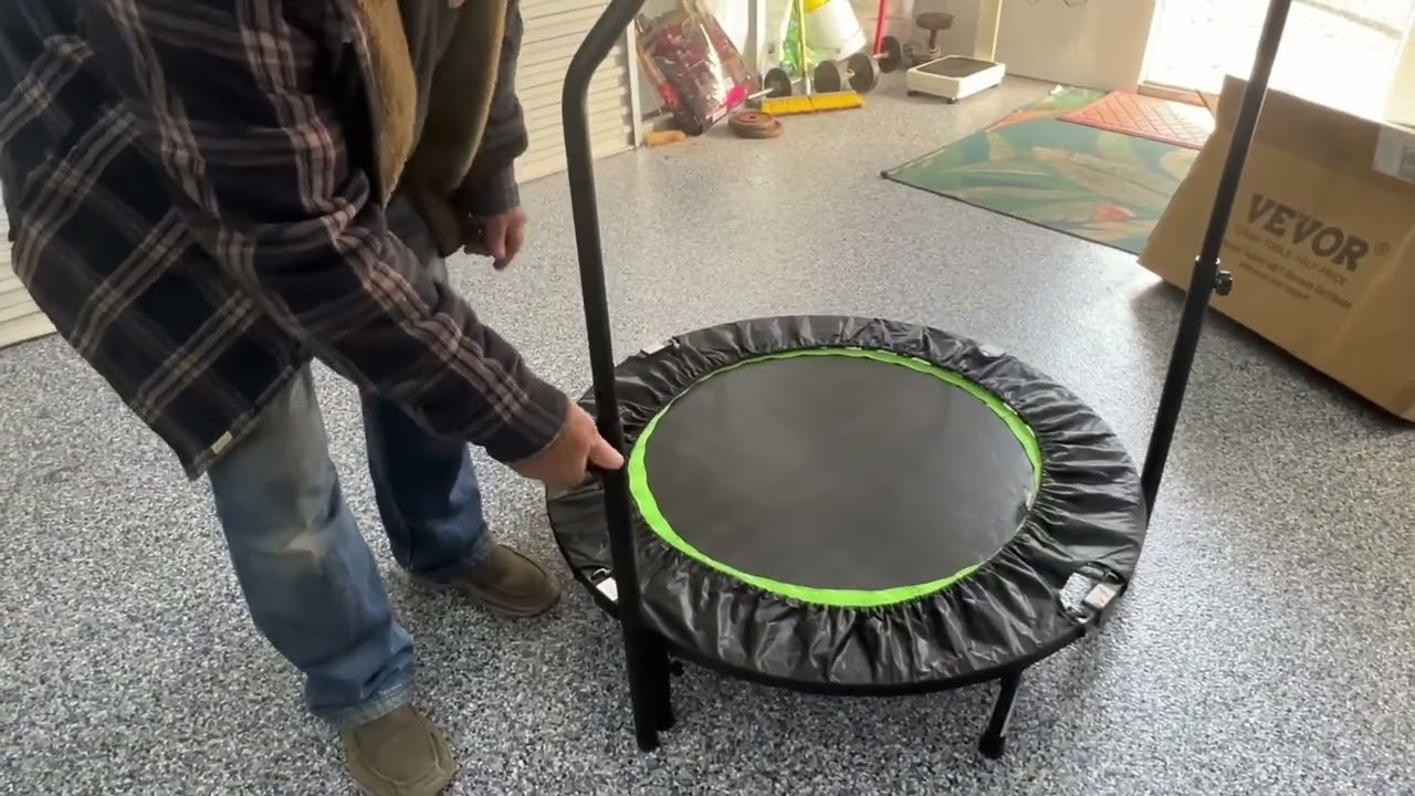 Review of the 40-inch Foldable Trampoline by Vevor #vevor #trampoline #exercise #weightloss #amazon