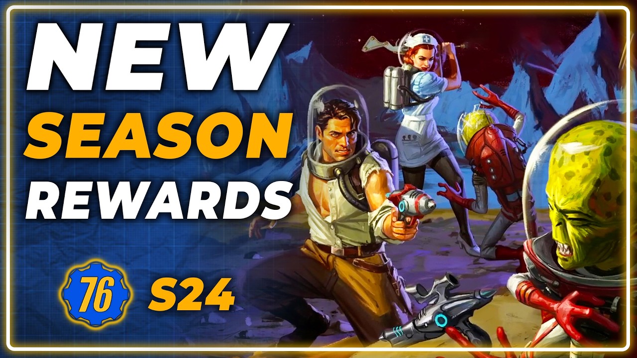 All NEW Season 24 Rewards in Fallout 76 - Rip Daring & Cryptids from Beyond the Cosmos