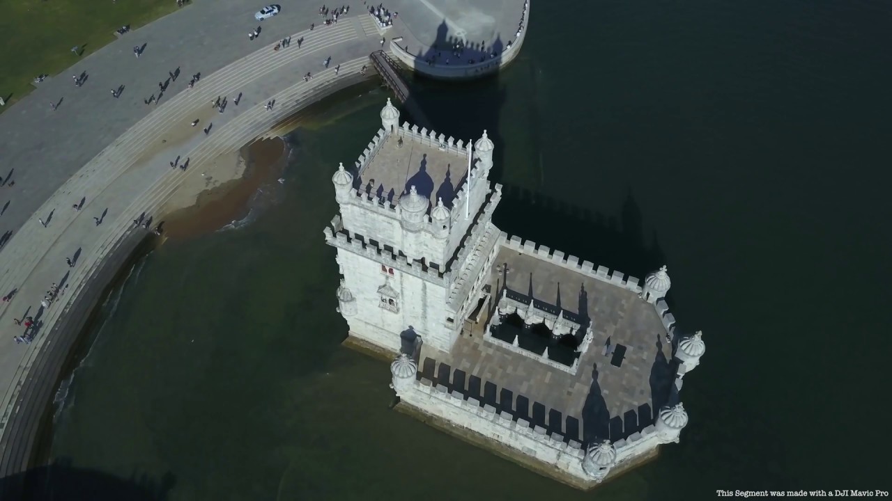 Lisboa - Lisbon aerial view, Portugal - Drone Action 4k Ultra HD