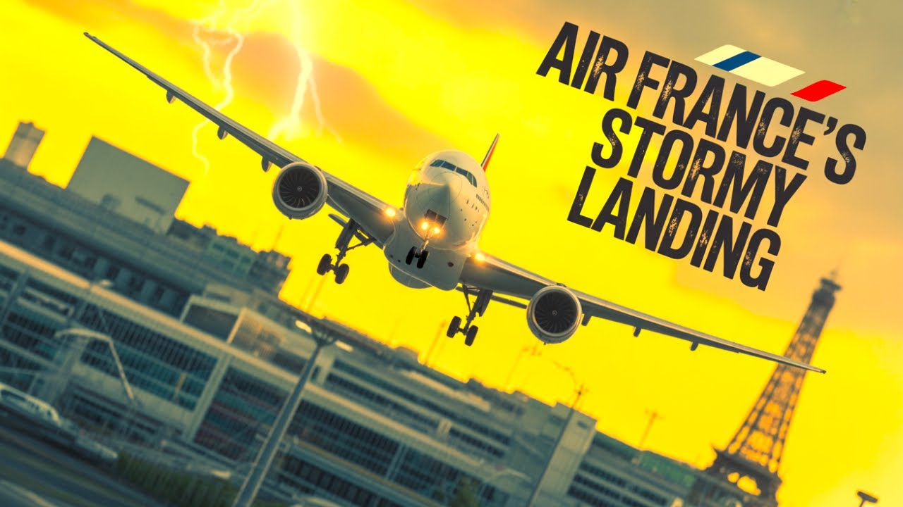 EXTREME Boeing 777 Dangerous Landing Air France at Paris