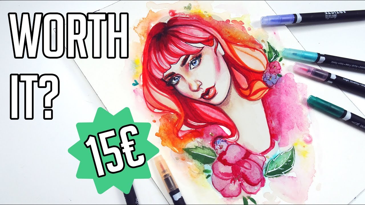 ARE THEY WORTH IT? Reviewing Docrafts Artiste Watercolor Dual-Tip Pens